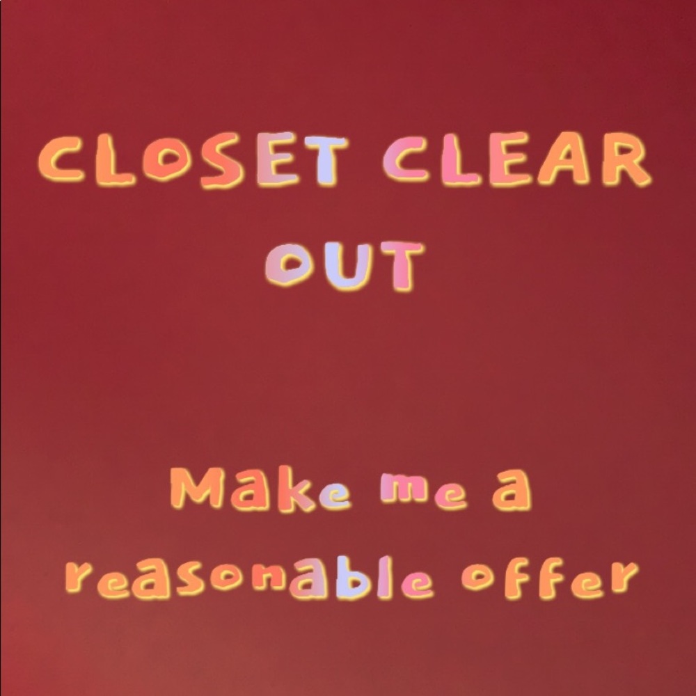 Closet clear out